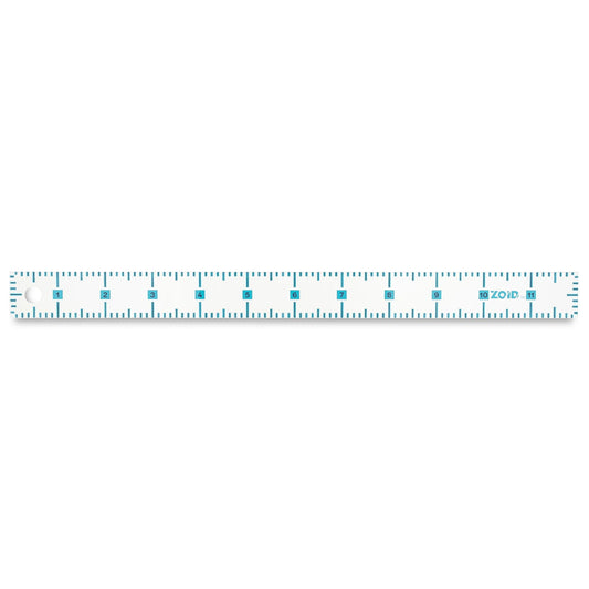 Acrylic Ruler 1" x 12" Zoid - Additional View