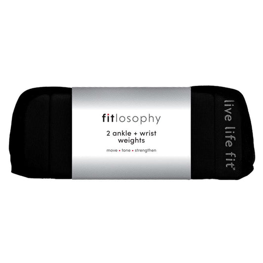 2pc. Ankle + Wrist Weights Black Fitlosophy - Additional View