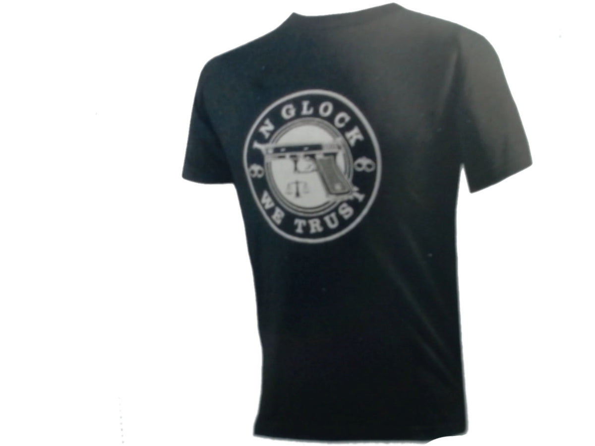 T-shirt noir - in glock we trust - Medium