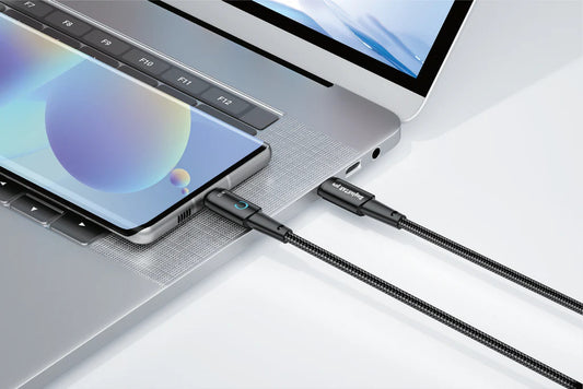 USB C - USB C 6Ft Black Braided Cable Eaglestar Pro - Additional View