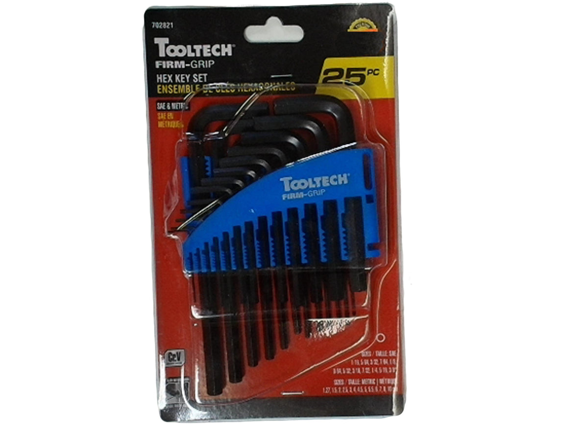 25 Pc Hex (Allen) Key Set Sae/metric