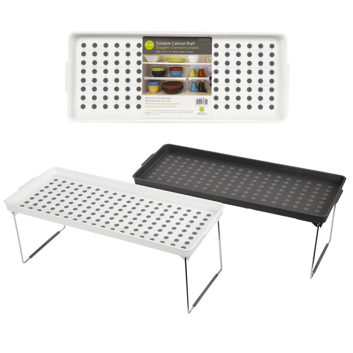 Cabinet Shelf, 18.25"x7.5"x7" Foldable 2 col., label L.Gourmet