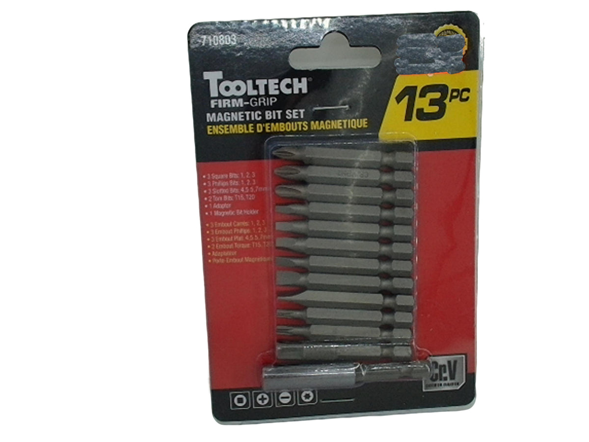 Driver Bits And Magnetic Holder Set 13 Pc
