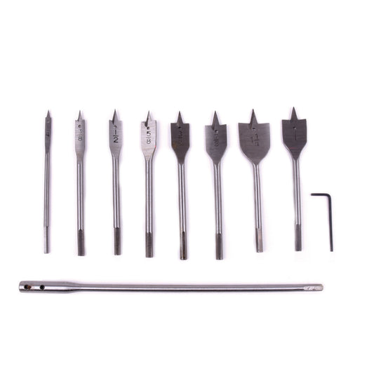 Flat Wood Boring Bits 10 Pc - Additional View