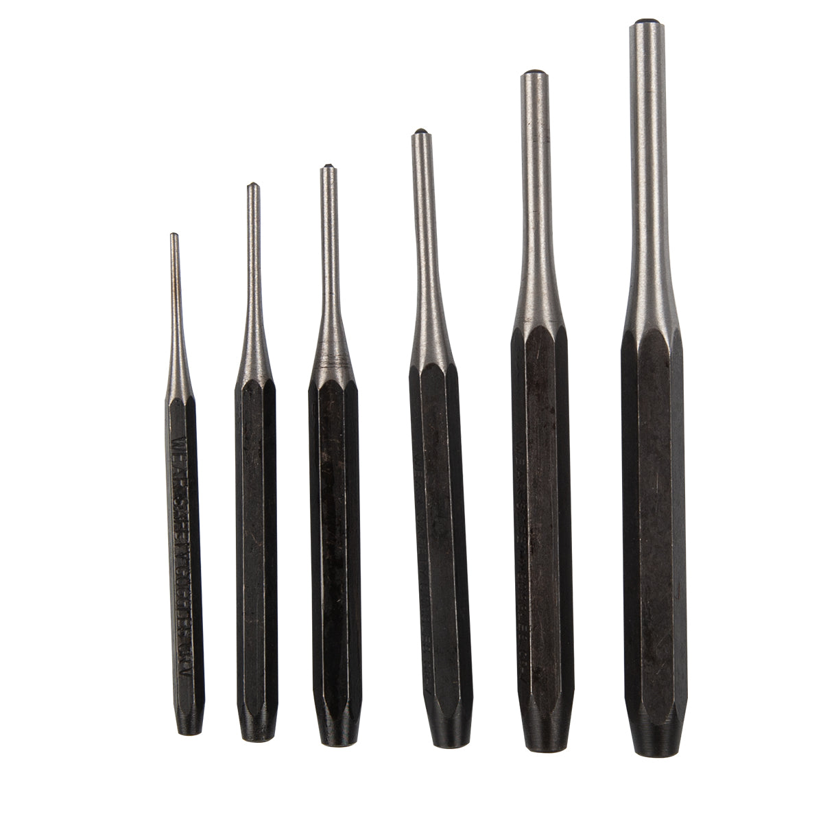 Roll Pin Punch Set 6 Pc