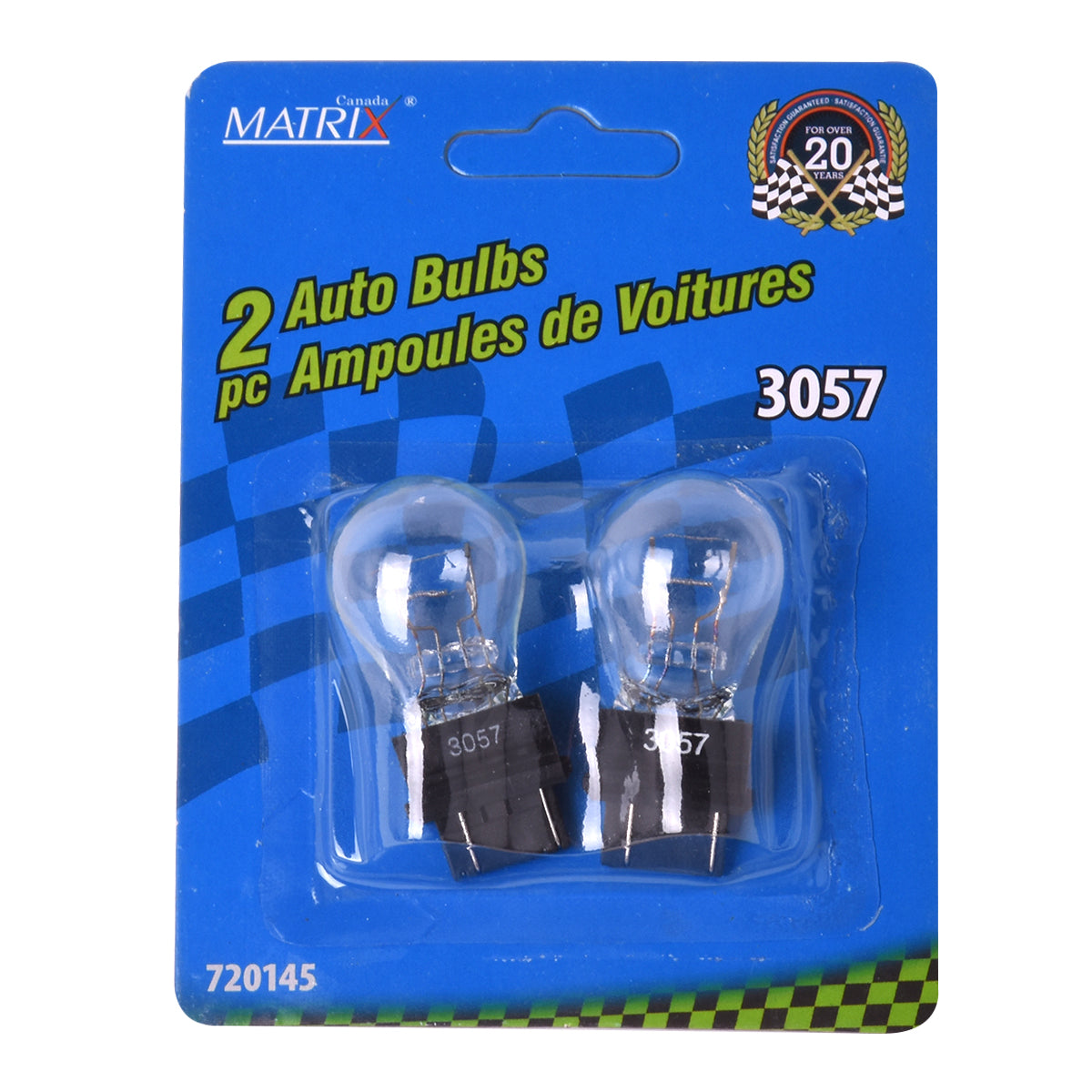 Ampoules automobiles # 3057 2 pièces