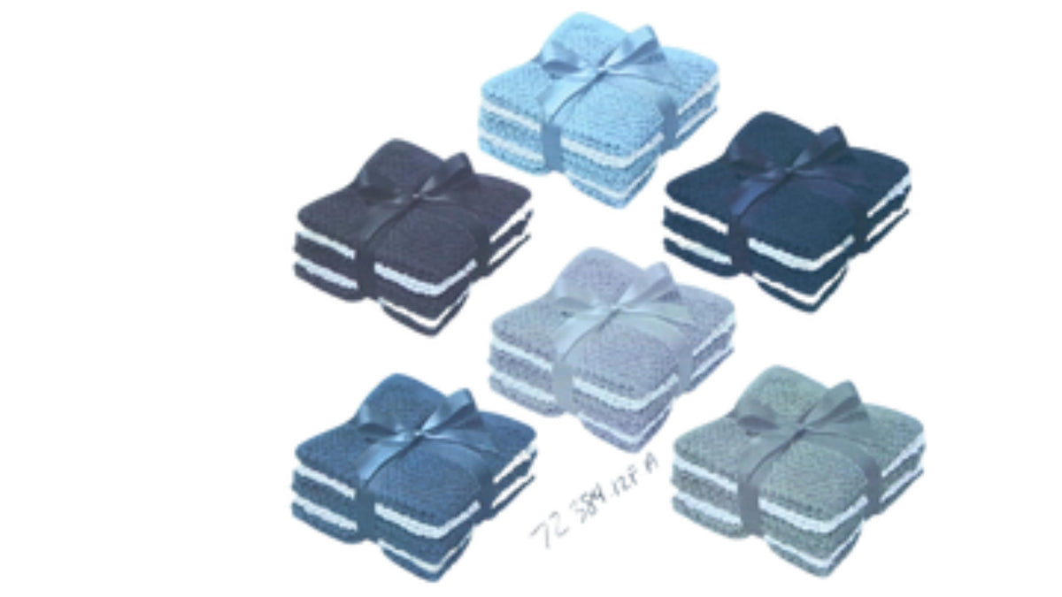 Facecloths Pack Of 6 Solid Popcorn Texture Assorted Colours