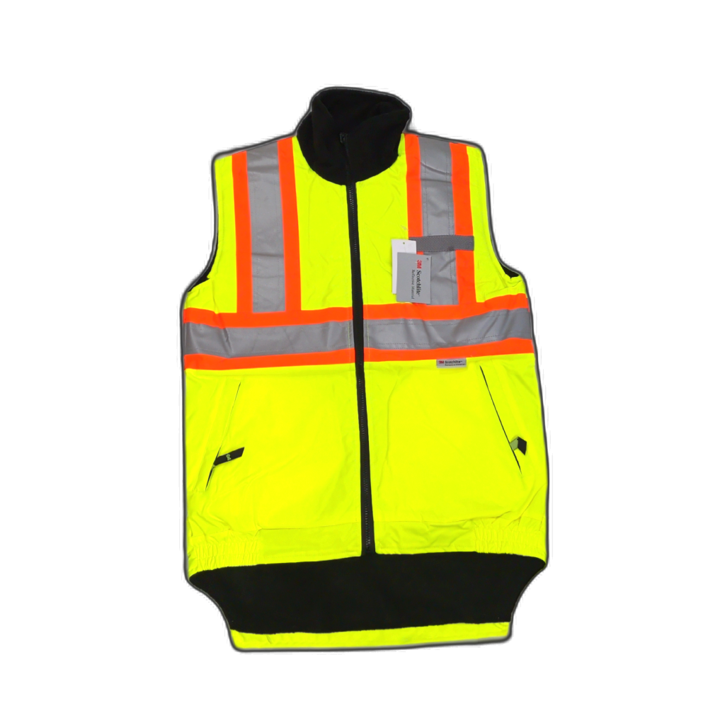 Safety Vest Reversible Yellow & Black 3XL Reflective 3M