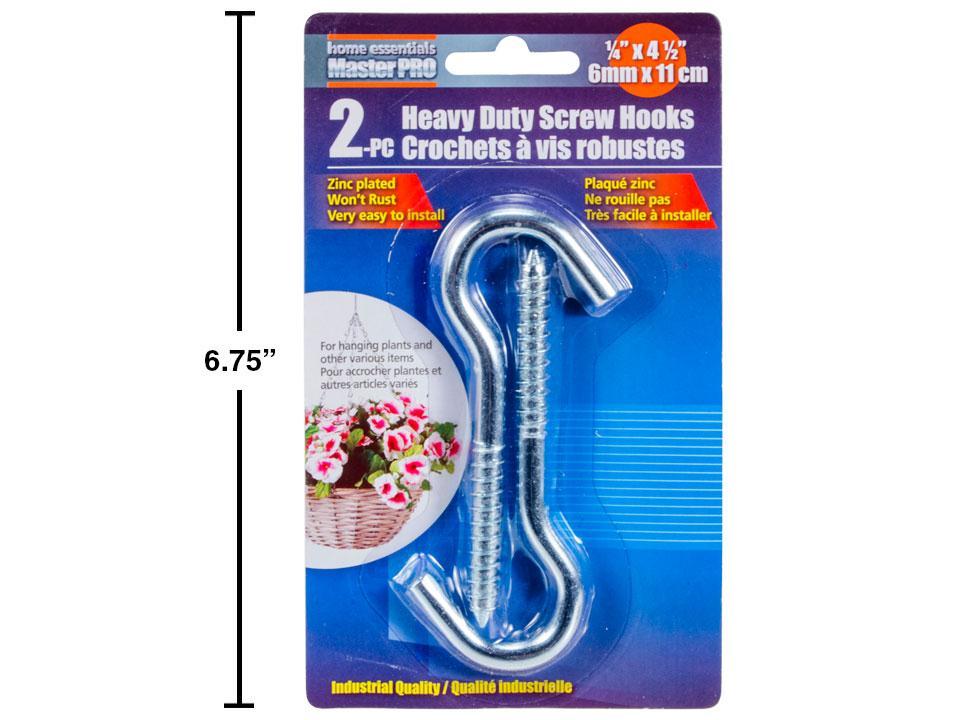 Crochets à vis 2 pièces robustes, b/c Essentiels pour la maison Master Pro