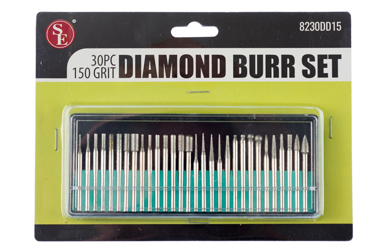 Diamond Burr Set 30pc. 150 Grit