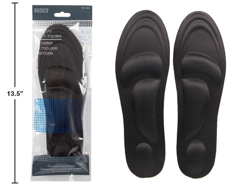 Semelles intérieures à mémoire de forme pour hommes - bodico