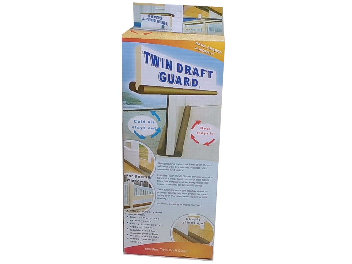 Twin Draft Guard Insulating Device For Doors & Windows Up To 36"