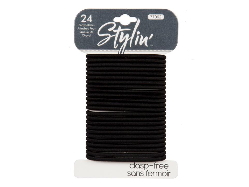 Ponyholder 24 pc. Noir Fermoir gratuit Stylin