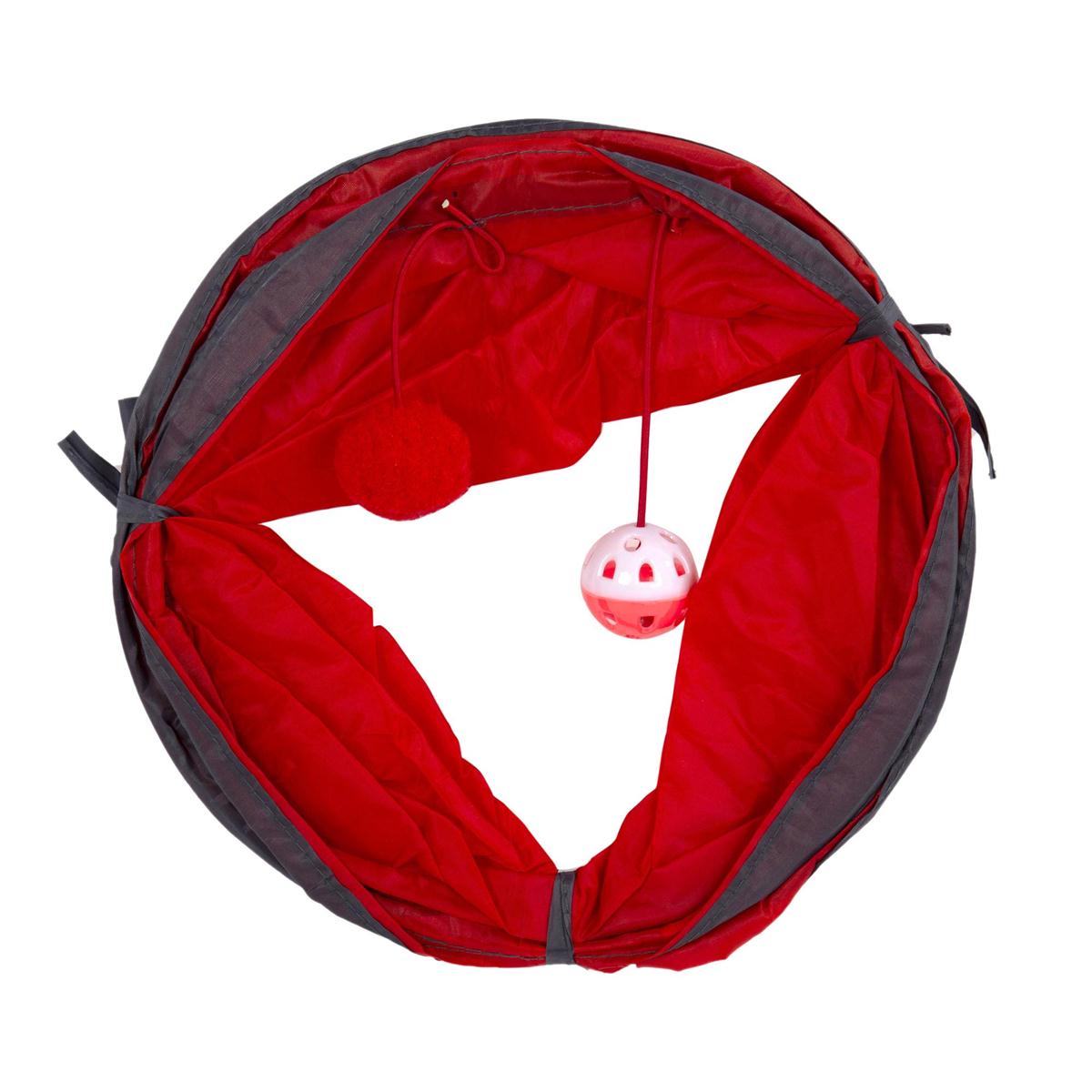 Pet Play Tunnel (9.75"x19.5") Paws - Additional View