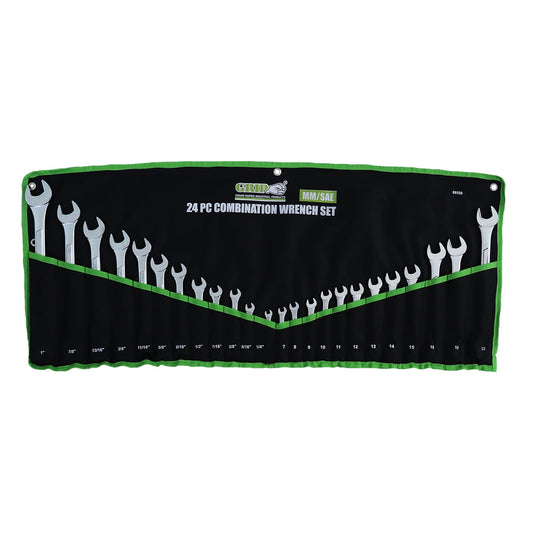 24pc. Combination Wrench Set MM/SAE Grip - Additional View