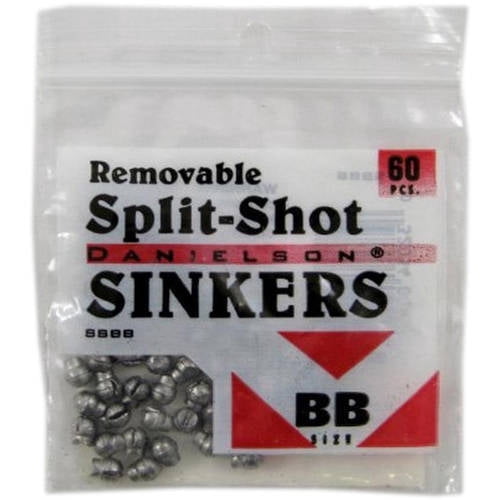Removable Split Shot Sinkers Bb Size 60pk. Danielson - Additional View