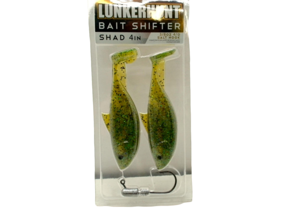 Bait Shifter Shad 4" 3/8oz. Sexy Melon 2pk. Lunkerhunt