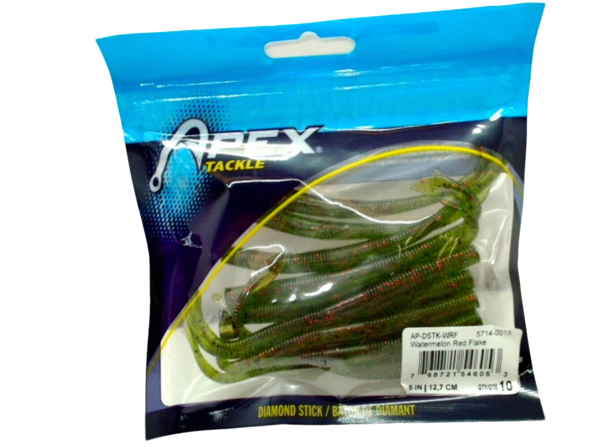 Leurre Diamond Stick Flake Rouge Pastèque Apex Tackle