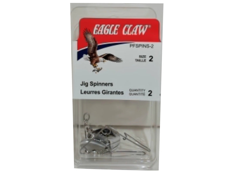 Jig Spinners Size 2 2pk. Eagle Claw