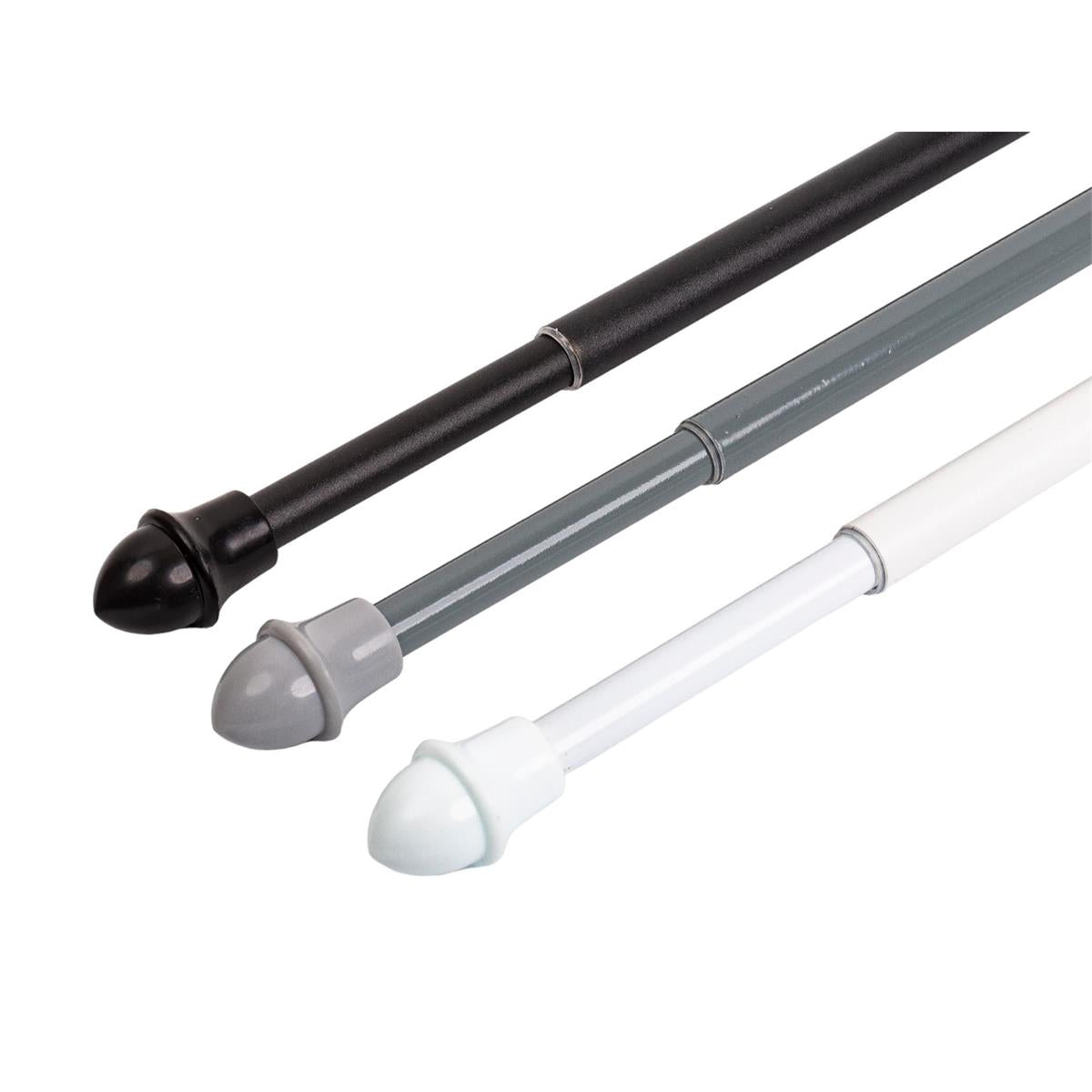 Extendable Curtain Rod w/Holders 28' to 48' 4 colors H.E. - Additional View