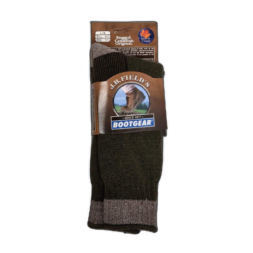 Bootgear Boot Socks Dark Khaki Large J.B. Field's