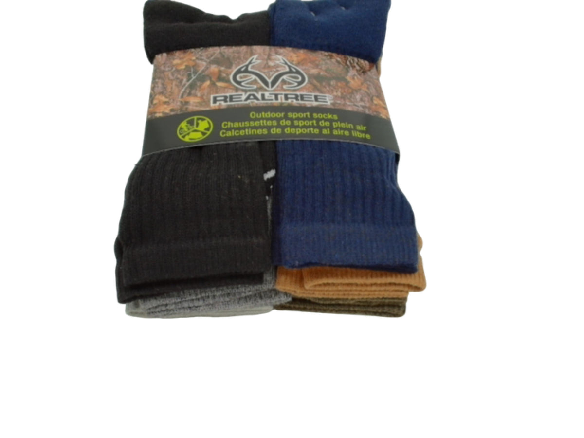 Socks Men's Outdoor Sport 6pk. Assorted Colours Realtree - Additional View