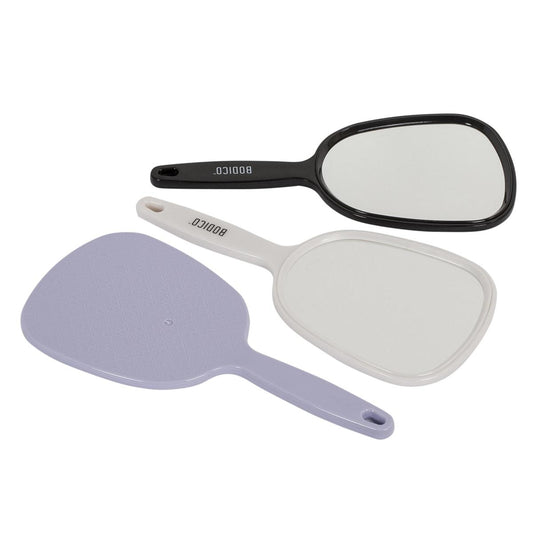 Hand Mirror, 3 Assorted Pink/grey/white - Additional View