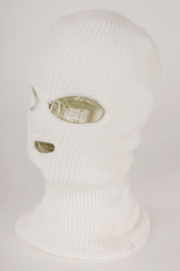 Balaclava 3 Hole - White