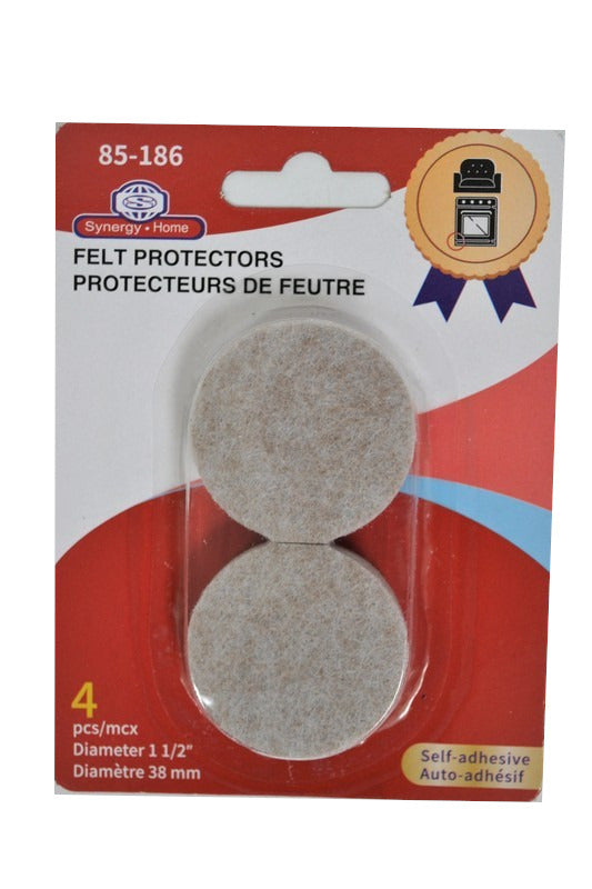 Felt Protectors 4pcs 1-1/2 Inch Diameter Self-adhesive