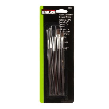 Artish Brush Set 5pc. Fine Camel Hair & Pure Bristle Shur-line - Additional View
