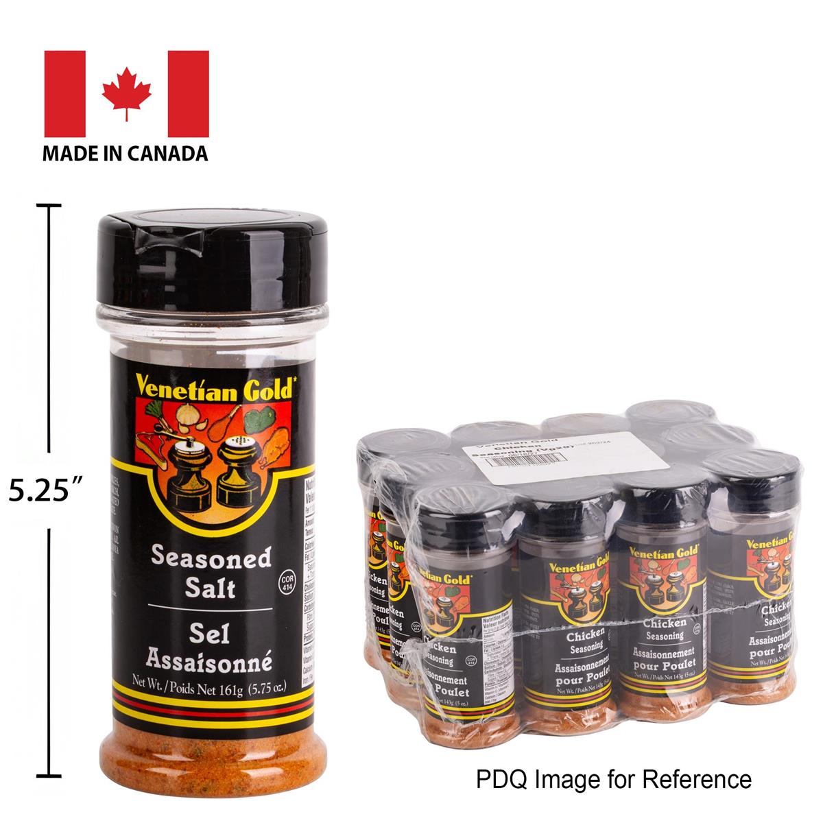 Seasoned Salt 161g. V. Gold - each sold individually
