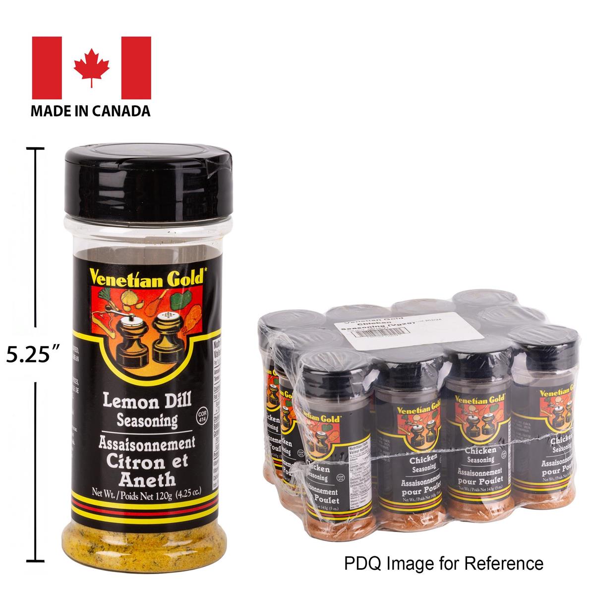 Assaisonnement Citron et Aneth 120g V. Gold - vendu à l'unité