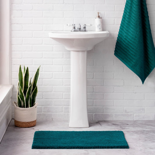 Bath Rug 23"x39" Teal Rain Ultra Soft Better Homes & Gardens - Additional View