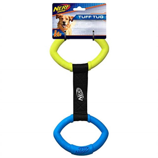 Dog Toy Tuff Tug Rings w/Strap Nerf Dog - Additional View