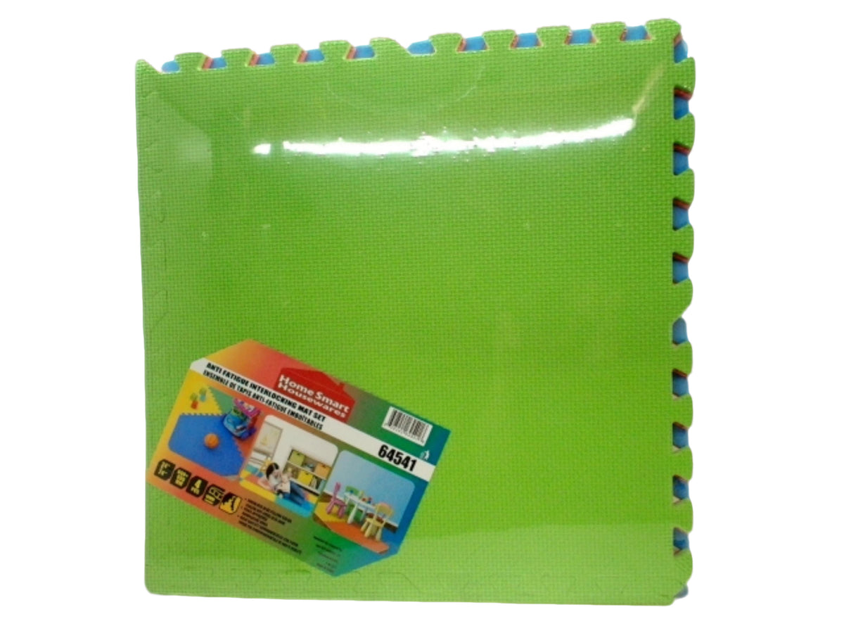 Anti Fatigue Interlocking Mats 24"x24" 4pk. Colours 10mm Thickness Prograde