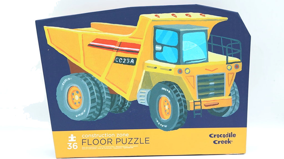 Construction Zone Floor Puzzle 36pc. Crocodile Creek