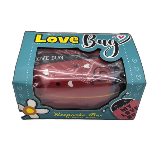 Love Bug Keepsake Box Red Hearts