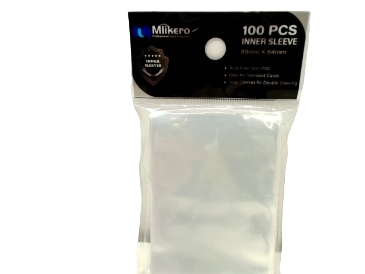 Protège-cartes Transparent - Lot de 100. 89mm x 64mm Mlikero