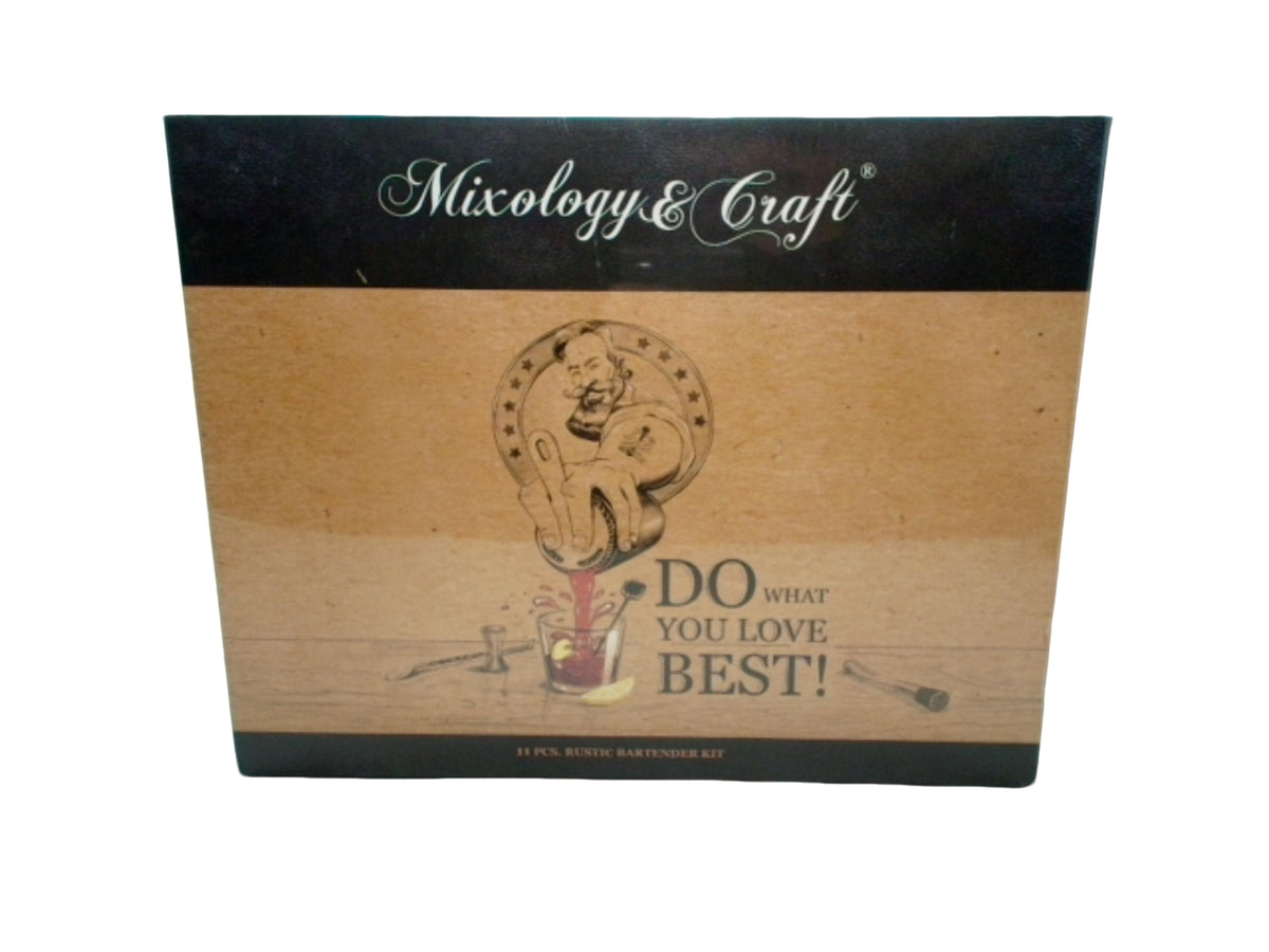 11pcs. Rustic Bartender Kit Mixology & Craft