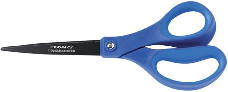 Scissors 8" Titanium Non Stick Blades Softgrip Handle Ass't Colours Fiskars - Additional View
