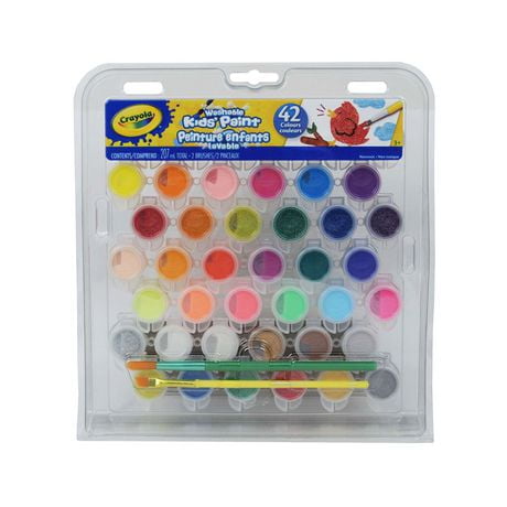 Washable Kids' Paint 42 Colours w/2 Brushes Crayola - Additional View