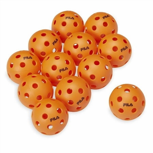 Pickleballs 12pk. Indoor Use Orange Fila - Additional View