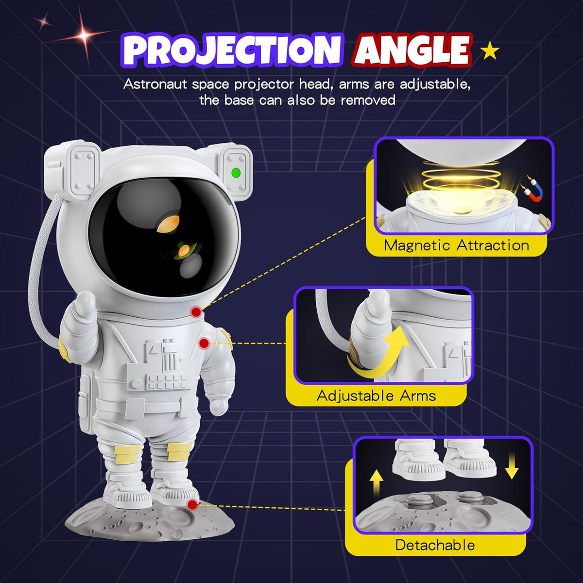 Projecteur d'étoiles LED Astronaute