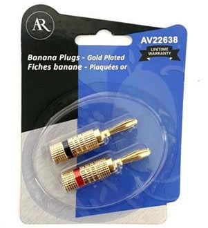 Banana Plug 2 Pack Gold