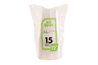 Gobelets en plastique transparents 35 cl 15/sachet 36/caisse