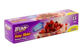 Sacs à fermeture à glissière moyens 15 unités/24 caisses Titan