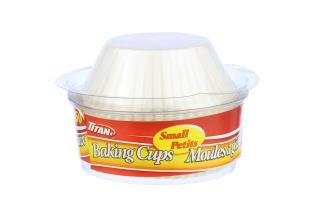BAKING CUPS SMALL 150/PK x 48/CS TITAN