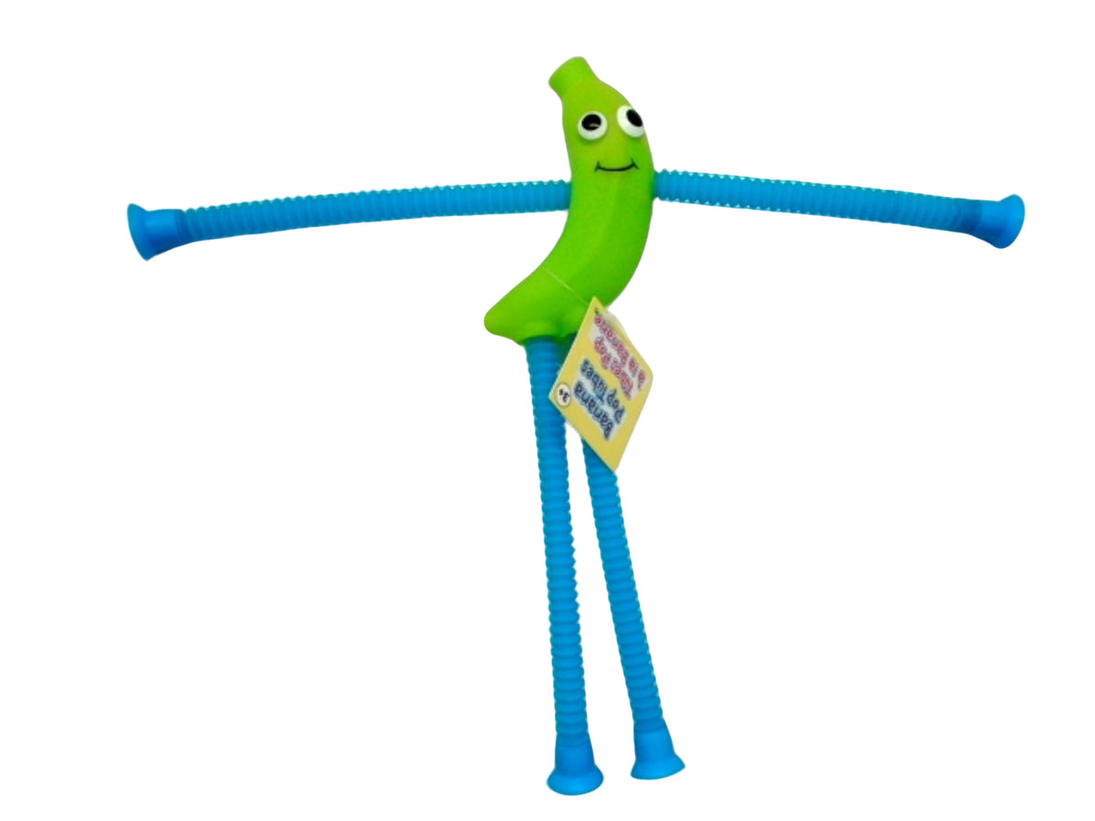 Jouet tube pop banane