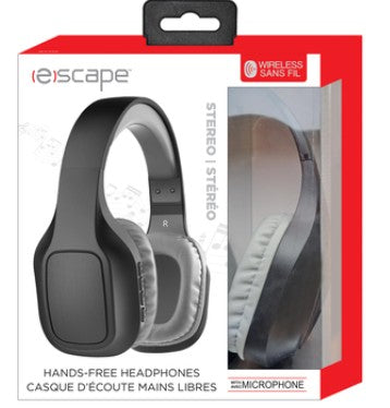 Headphones Bluetooth w/ Mic Black Escape