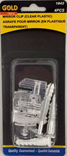 Clips miroir en plastique transparent